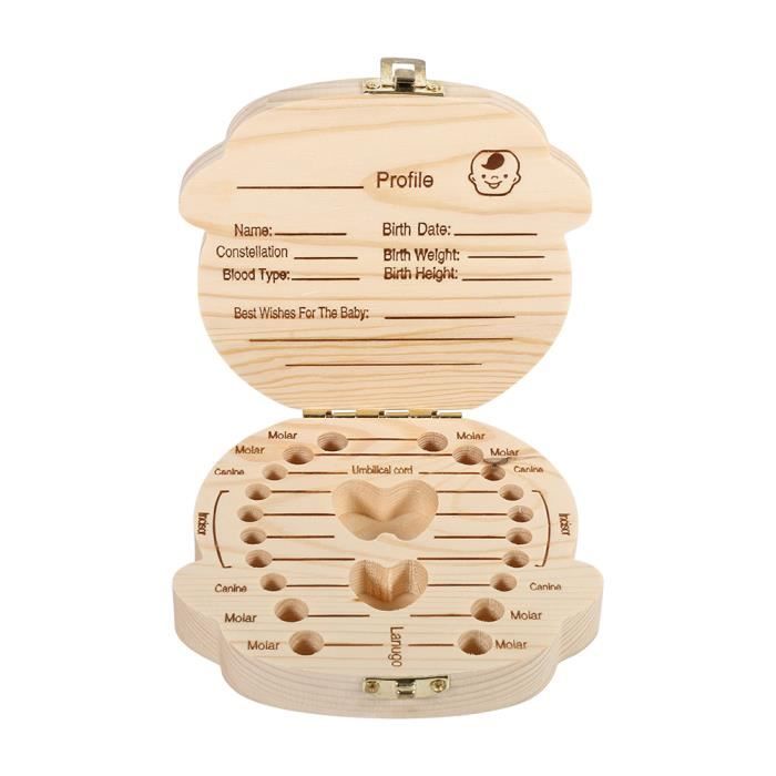 Boite De Rangement De Dent Lait En Bois Pour Bebe Enfant 3 6 Ans Forme Garcon Tq Cdiscount Au Quotidien
