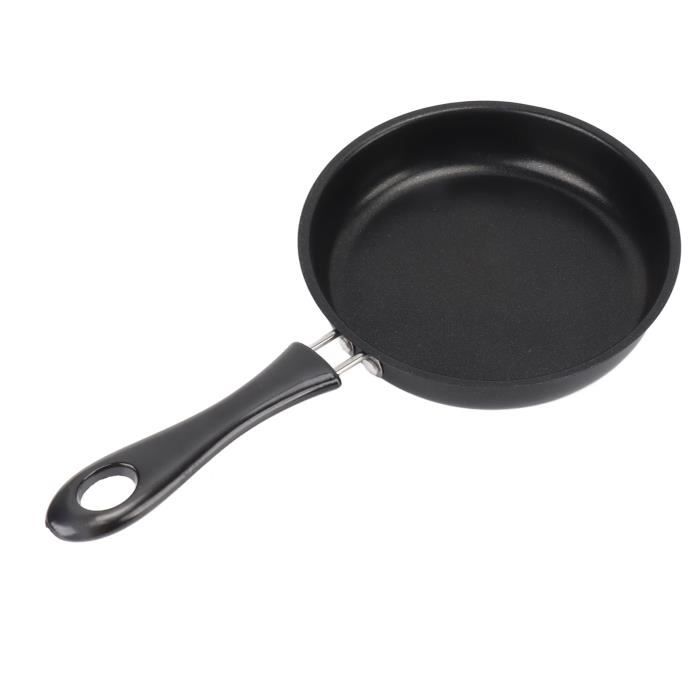 NutriChef Petite Poêle à Frire Noire - Poêle à Frire Antiadhésive