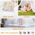 Moustiquaire avec étoiles Lumineuses étoiles Glow Bed Canopy Dome Anti-Mosquito Bed Canopy Convient au lit de bébé,Enfants, Adultes-1