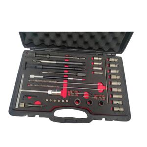 Kit De Nettoyage Siège Injecteur 19 Pièces - Brosse Pour Éliminer Rouille Et Résidus Combustion Diesel