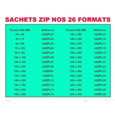 Lot De 2000 Sachets Zip Transparents 40x60 Mm - 3 Bandes Blanches Écriture - Qualité Alimentaire 50µ - Congélation