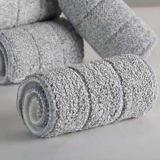 5 pièces Serpillères en Microfibre pour Balai Lave-Sol Housse de Nettoyage de Rechange La Tête de Ménage de Vadrouille pour Balai - Maison