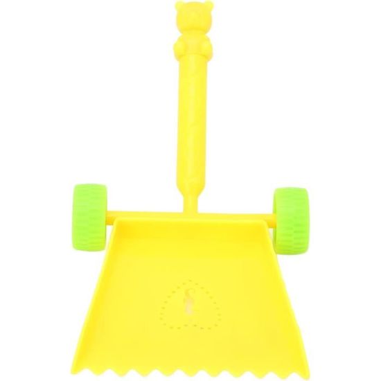 Pelle de plage - 1 jouet de plage pour enfant - Pelle à neige avec poignée  en bois - Pelle légère - Couleur : jaune