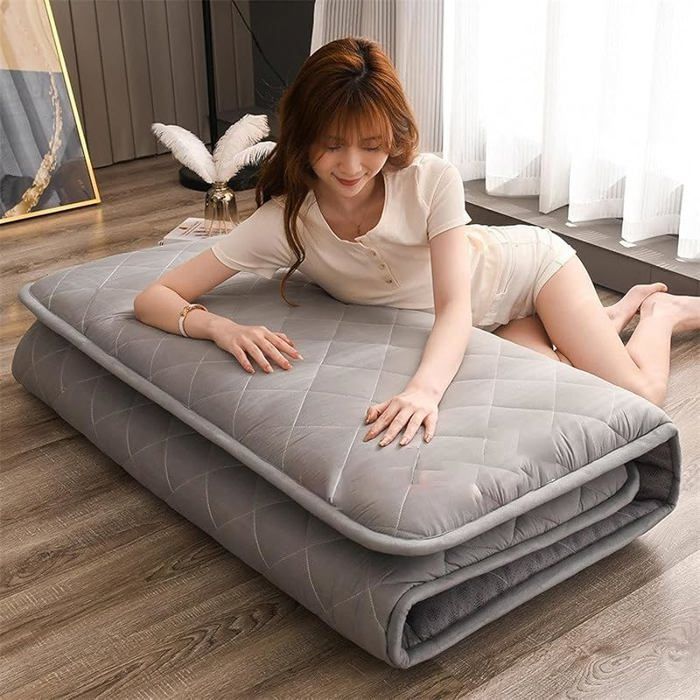 Matelas Futon Japonais Traditionnel,Matelas De Sol Pliable Pour Enfants,Rouleaux De Lit Japonais Pour Adulte Endormi,Tapis De Tatami Enroulable Pour - 6
