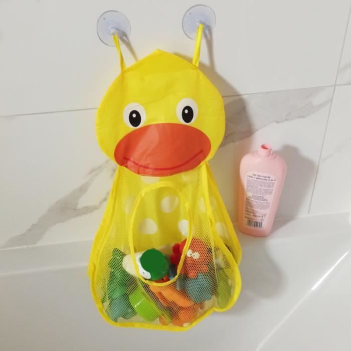 Canard jaune - Sac de rangement de jouets de bain en filet de