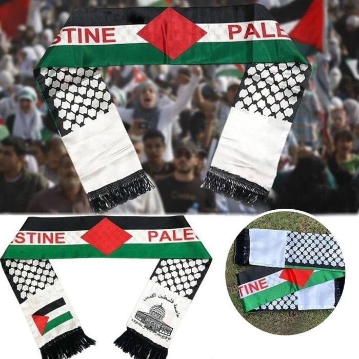Écharpe Palestine Drapeau Palestine Châle Palestine Pays Palestine Style Écharpe 14 X 135 Cm