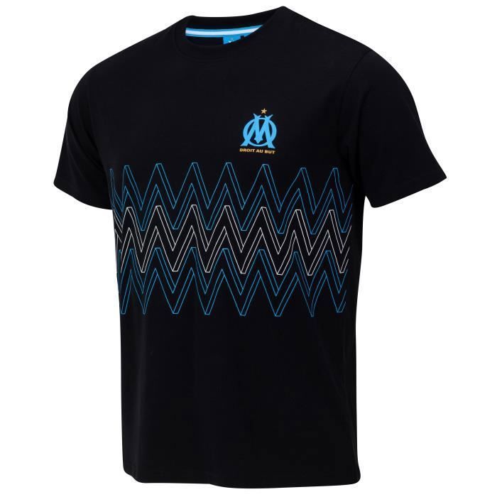 Pyjama Officiel Olympique De Marseille – Pyjashort T-shirt + Short OM, 100 % Coton