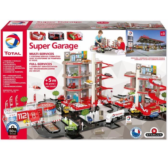 Garage Voiture Enfants Garage Renault 2 Niveaux STARLUX - - Jouet Enfants Dès 3 Ans Station Service Complète