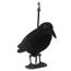 Moligh doll Jardin floque en Plastique Dur Noir de Jais leurre en Forme de Corbeau pour la Chasse