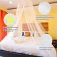 Moustiquaire avec étoiles Lumineuses étoiles Glow Bed Canopy Dome Anti-Mosquito Bed Canopy Convient au lit de bébé,Enfants, Adultes-2