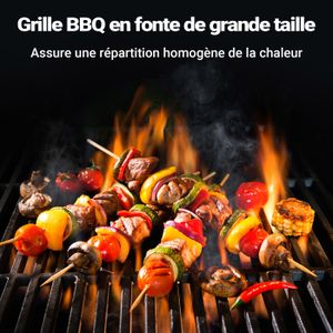 Grille En Fonte Ronde Pour Four - Diamètres 18, 20, 31 Ou 33 Cm - Idéale Pour Cheminée, Table Et Remplacement - 3