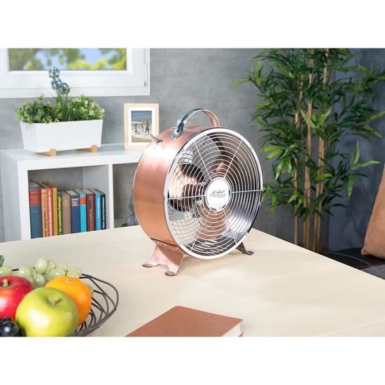 Ventilateur De Table 20 W En Metal Design Retro Achat Vente