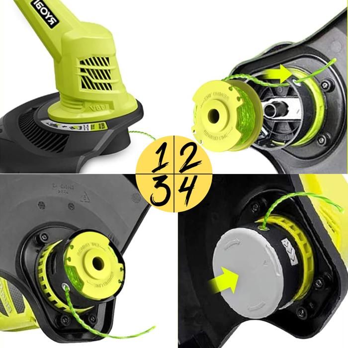 UUBOXS AC80RL3 Lot De 6 Bobines De Rechange Pour Débroussailleuse