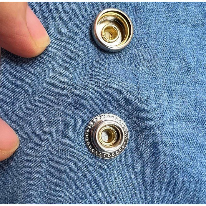 Lot de 20 boutons pression à visser en acier inoxydable - Lot de 3 vis Lot de 20 boutons pression à visser en acier inoxydable - Lot de 3 vis