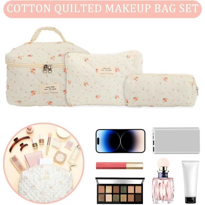 Trousse à Cosmétique et Maquillage de Voyage pour Femme, Étui à Grande