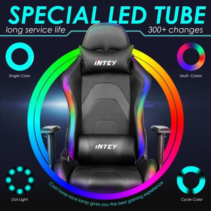 Intey gaming sales chair led
