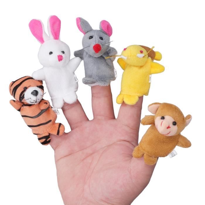 Marionnette à main en peluche douce - PWSHYMI - âne agneau Panda lapin -  jouet créatif pour enfants - Cdiscount Jeux - Jouets