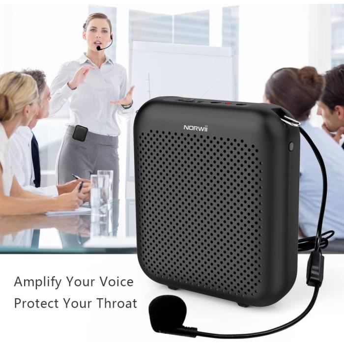 Amplificateur de Voix Portable sans Fil (25W) 2000mAh Rechargeable avec  Microphone UHF Affichage Numérique Bluetooth Haut-parleur pour Enseignant,  Guide, Présentateur : : High-Tech