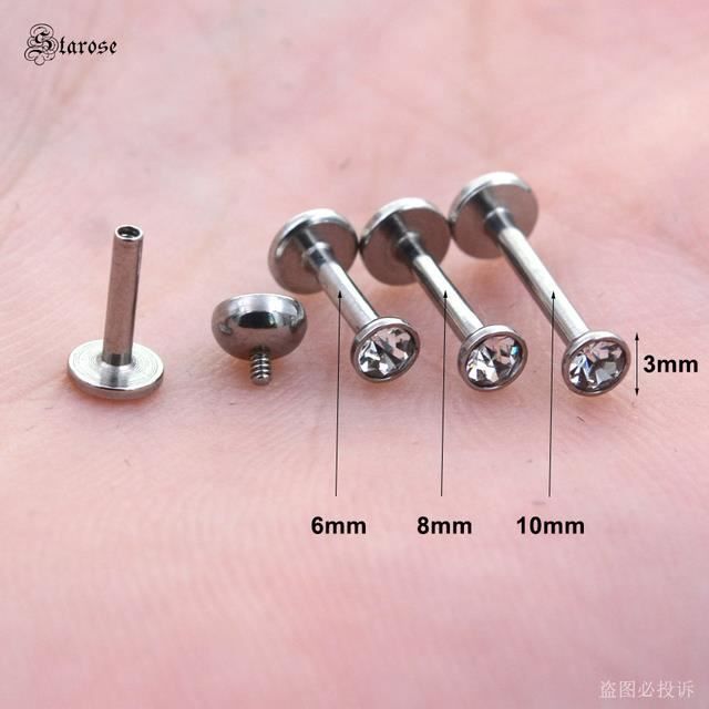 JYNXOR 6 Pièces Piercing De Nez En Acier Chirurgical