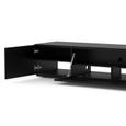 Sonorous - Meuble Tv STUDIO 200 Noir - Porte centrale en textile accoustique - Qualité premium - L200cm - TV 86'' max - Livré monté-3