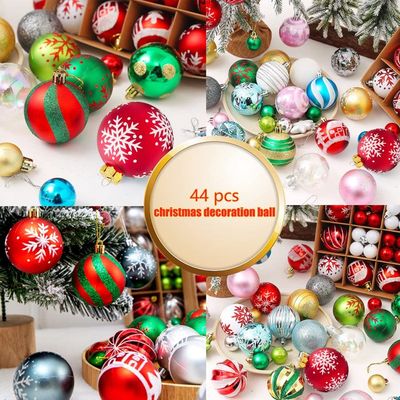 Lot De 16 Boules Décoratives Légères En PET Incassables Pour Sapin De