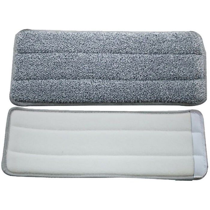 5 pièces Serpillères en Microfibre pour Balai Lave-Sol Housse de Nettoyage de Rechange Vadrouille La Tête de Ménage de Vadrouille pour Balai Plat Nettoyage en Microfibre/Lingettes de Nettoyage 33x12mm