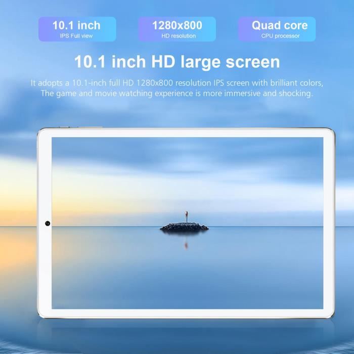 Tablette Tactile 10 Pouces FHD Android 9.0 Doule3