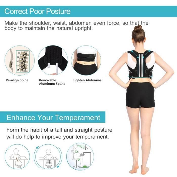 Gaine Amincissante Shaperwear FANFENG - Ceinture Lombaire Correcteur Posture Post-Partum - Léopard / Noir
