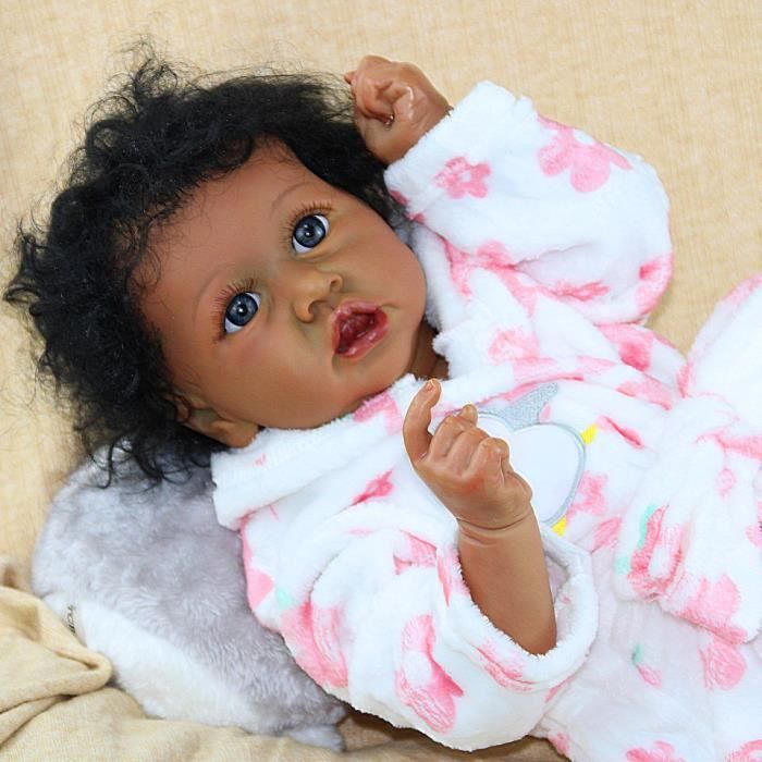 Anano Reborn Baby Bambola in silicone realistico, corpo morbido, 48 cm, bambole Reborn Bambola, Bambola vera come il bambino reale con ciuccio per 3+ bambini