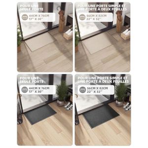 Paillasson GENERIQUE Tapis d'Entrée Imprimé "Rosacolor" 45x75cm Multicolore