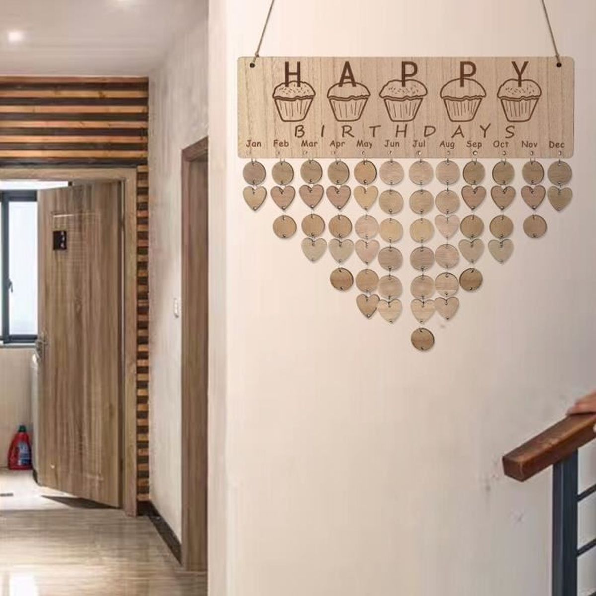 Calendrier Style Nordique Famille Et Amis Anniversaires Celebrations Calendrier En Bois Diy Suspendu Decoration Achat Vente Calendrier Ephemeride Calendrier Style Nordique F Cdiscount