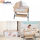SUPFINE Berceau Cododo pour Bébé - Poulage de 15 kg-pliage de Lit évolutif - Conçu pour les 0-3 ans - Blanc Cassé