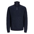 Pull col camionneur - PREMIUM BY JACK & JONES - Marine - Bleu - Homme - Col montant