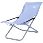 Fauteuil loggia en textilène pliable O'SUN - Bleu - 94 x 62 x 102 cm