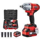 TEENO Clé à chocs 20V Brushless Lithium-Ion Batteries 4.0Ah, 4 Douilles à Chocs, 600N.m (deux batterie)