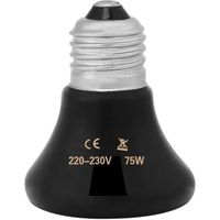 75W Lampe chauffante infrarouge Ampoule chauffante pour animaux de compagnie