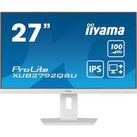 Ecran PC - IIYAMA PROLITE XUB2792QSU-W6 - 27" 2560x1440 - Dalle IPS - 0,4ms - 100Hz - HDMI / DisplayPort - Réglable en hauteur+Pivot