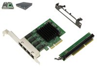 Kit Carte  réseau PCIe 4 ports LAN RJ45 Gigabit Ethernet 10 100 1000 Mbps pour LENOVO Tiny5 M720Q M920Q M920X P330