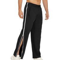 Hommes Pantalon Survêtement Jogging avec Fermeture éclair Latérale, Mode Training Pantalon Post-Chirurgie Élastique Casual Noir