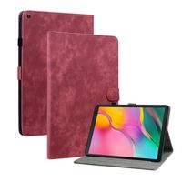 Coque Tablette Samsung Galaxy Tab A 10.1 2019 (SM-T510 - SM-T515) Étui Coque en Cuir PU Housse Magnetic Housse - Rouge HJSFUQ