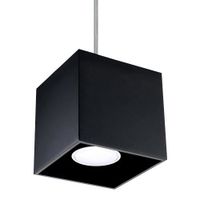 Suspension QUAD LED Moderne Loft Design pr Chambre Salon Escalier Couloir - Noir