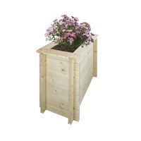 Plate-bande surélevée en bois - 78x38xH57 cm – Jardinières en bois pour fleurs, herbes aromatiques, légumes - Timbela M612