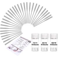 JEU D'AIGUILLES POUR machine ?? coudre avec 60 pi??ces en 6 tailles pour toutes EUR 5,89