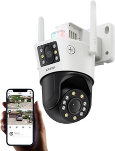 CAMÉRA IP ZOSI Camera Surveillance WiFi Exterieure sans Fil 