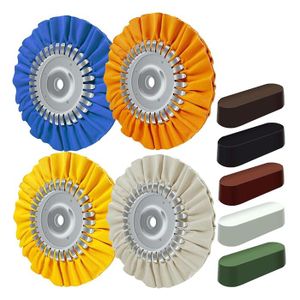 Kit De Polissage Lux Metal KIT02/100 - Disques 10 Cm, Pâte Pour Acier, Aluminium, Cuivre, Laiton, Neuf Sous Emballage
