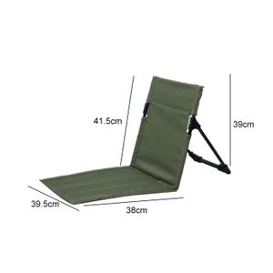 CHAISE DE CAMPING 011 Vert - Chaise de camping pliante universelle, Portable, Simple, Paresseux, Plage, Léger, Relaxant, Degré