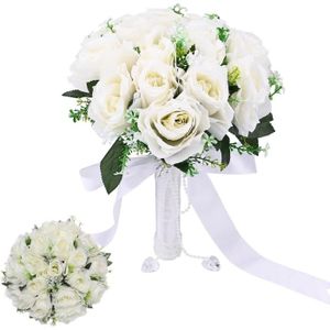 BOUQUET MARIÉE TISSU Bouquet De Mariée, Bouquets De Mariage Artificiels