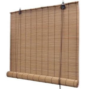 Store Enrouleur Bambou Brun 80 X 160 Cm Achat Vente Store De Fenetre Soldes Cdiscount