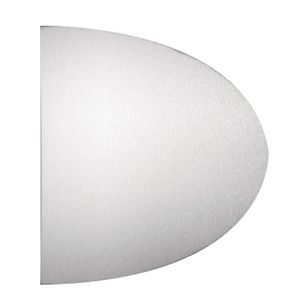 ACCESSOIRE DE PORTAIL Plaque demi lune aluminium 300x150 - DUVAL - 11-01