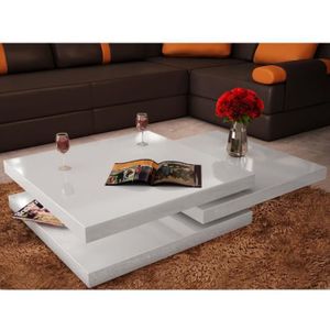 Table Basse Salon Blanc Achat Vente Pas Cher